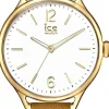 Ice-Watch - Ice Time Beige Champagne - Beige Damenuhr mit Lederarmband - 013073 (Small)