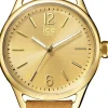 Ice-Watch - Ice Time Beige Gold - Beige Damenuhr mit Lederarmband - 013074 (Small)