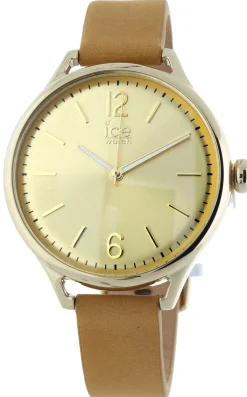 Ice-Watch - Ice Time Beige Gold - Beige Damenuhr mit Lederarmband - 013061 (Medium)