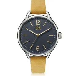 Ice-Watch - Ice Time Beige Blue - Beige Damenuhr mit Lederarmband - 013059