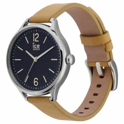 Ice-Watch - Ice Time Beige Blue - Beige Damenuhr mit Lederarmband - 013059