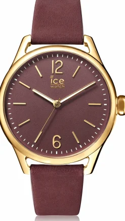 Ice-Watch - Ice Time Red Champagne - Rot Damenuhr mit Lederarmband - 013076 (Small)
