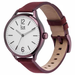 Ice-Watch - Ice Time Red Purple - Rot Damenuhr mit Lederarmband - 013062 (Medium)