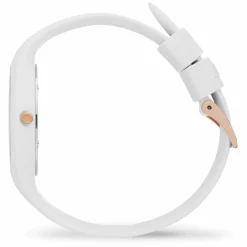 Ice-Watch Analoguhr Damen ICE Flower White bouquet weiß roségold 021742