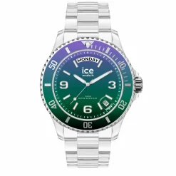 Ice-Watch Armbanduhr Unisex ICE clear sunset Purple green Medium purple green transparent 021433