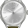 Ice‑Watch Damen Armbanduhr Ice Time Medium Khaki/Silberfarben 013057