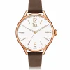 Ice‑Watch Damen Armbanduhr Ice Time Medium Braun/Roségoldfarben 013054