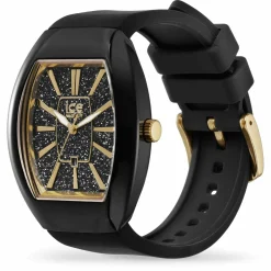 Ice‑Watch Damenuhr ICE boliday Dome Small Black Glitter Gold 024030