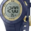 Ice-Watch Digitaluhr Damen ICE digit Dark blue gold Small dunkelblau gold 021618