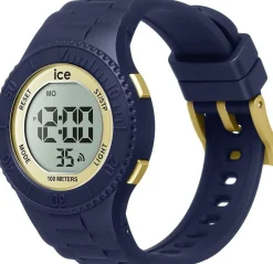 Ice-Watch Digitaluhr Damen ICE digit Dark blue gold Small dunkelblau gold 021618