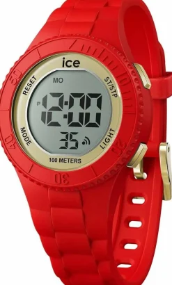 Ice-Watch Digitaluhr Damen ICE digit Red Gold Small rot 021620
