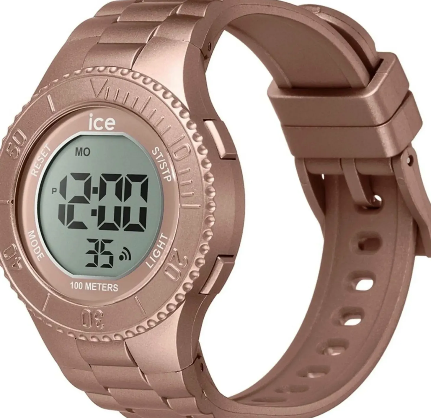 ICE-Watch Digitaluhr Unisex ICE digit Nude metallic Rosa 021621