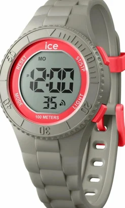 ICE-Watch Digitaluhr Unisex ICE digit Dusty coral Grau Rot 021623