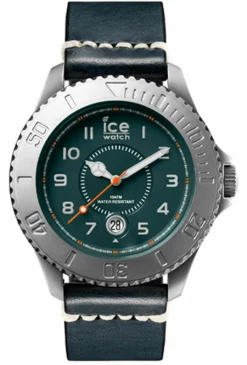 Ice-Watch Herren-Armbanduhr Analog Quarz Leder grün HE.BE.SM.B.L.14