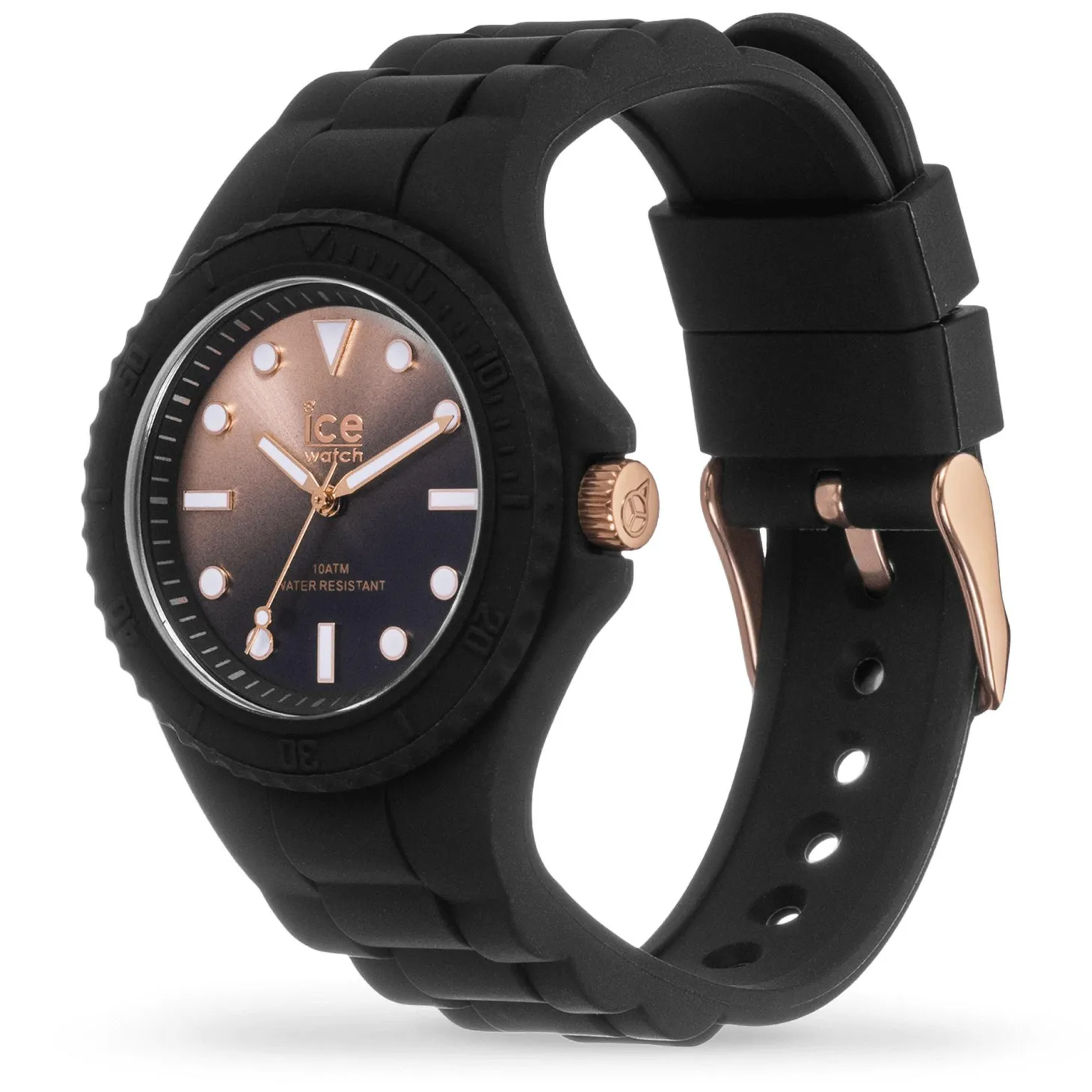 Ice-Watch Unisex Armbanduhr ICE generation - Sunset black 35 mm Armband Silikon 019144