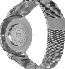 Ice-Watch Unisex Uhr Armbanduhr Ice City Milanaise Silver Shiny Medium 012700