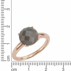 Jamelli 925 Silber rosé vergoldet Mondstein grau Ring 41680128704606