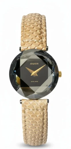 Jowissa Damen Armbanduhr Cubic Zirconia Beige J6.026.S