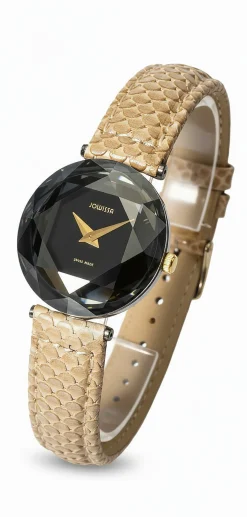 Jowissa Damen Armbanduhr Cubic Zirconia Beige J6.026.S