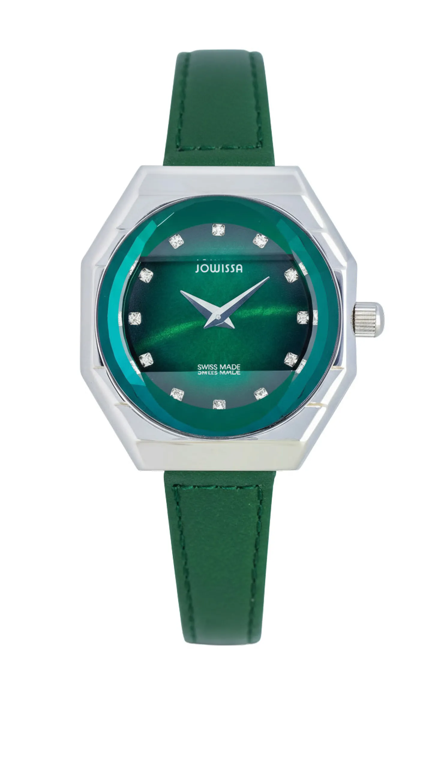 Jowissa Damenuhr Rialto grün Lederarmband I.0733.S