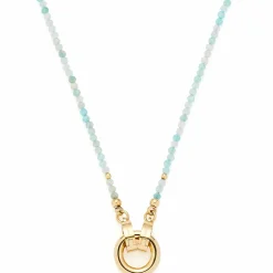 Leonardo Damen Halskette Aqua Pippa Gelbgold 023748