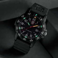 Luminox Armbanduhr Herren Leatherback SEA Turtle Giant 0320 Series Sea schwarz XS.ZC21