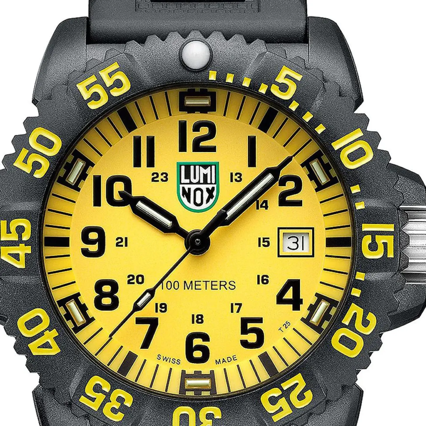 Luminox Herren Armbanduhr Sea Lion Carbonox Schwarz/Gelb X2.2055.1