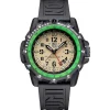 Luminox Herren Armbanduhr Commando Raider Dual Time Schwarz/Beige XL.3321