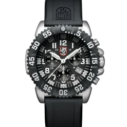 Luminox Herren Armbanduhr Navy SEAL Chronograph Schwarz XS.3181.F
