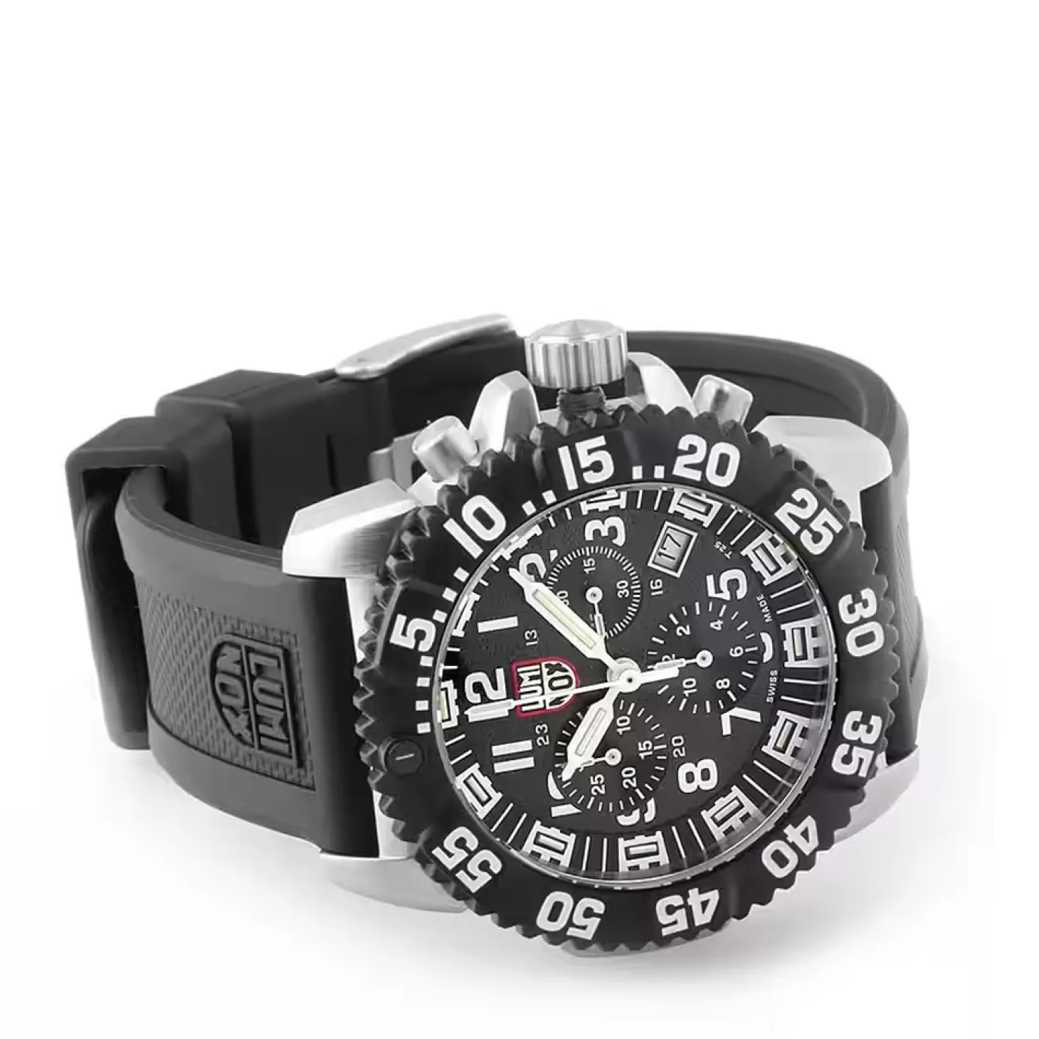 Luminox Herren Armbanduhr Navy SEAL Chronograph Schwarz XS.3181.F