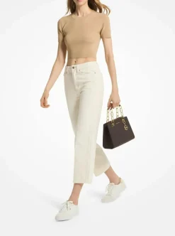 Michael Kors Handtasche 30S4GCYS1B252 Damen Satchel Braun/Acorn