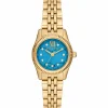 Michael Kors Uhr Damen Lexington Petite Gold Türkis MK4813