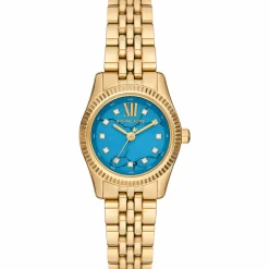 Michael Kors Uhr Damen Lexington Petite Gold Türkis MK4813