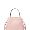 Michael Kors Handtasche Damen Pratt Small Signature Logo Shoulder Bag Powder Blush 35S4G3FM5V