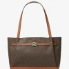Michael Kors Reed Large Signature Logo Tote Damen Braun 35F4G6RT3B-BROWN-OS