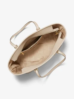 Michael Kors Tote Bag Damen Jet Set Travel Large LT Cream 35F0GTVT9L
