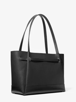Michael Kors Tote Damen Reed Large Pebbled Leather Tote Schwarz 35F4S6RT3T-BLACK-OS