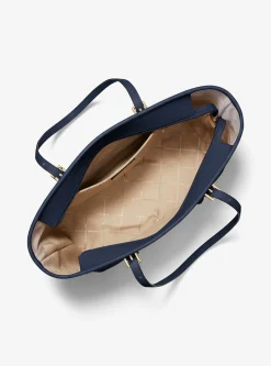 Michael Kors Tote Bag Damen Jet Set Travel Large Navy 35F0GTVT9L‑NAVY