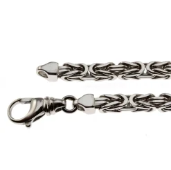 4mm Königskette 60cm - 750 Gold Weißgold