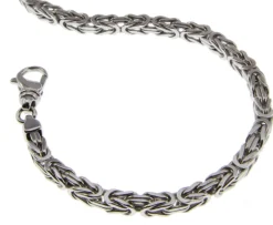 5mm Königskette 65cm - 585 Gold Weißgold