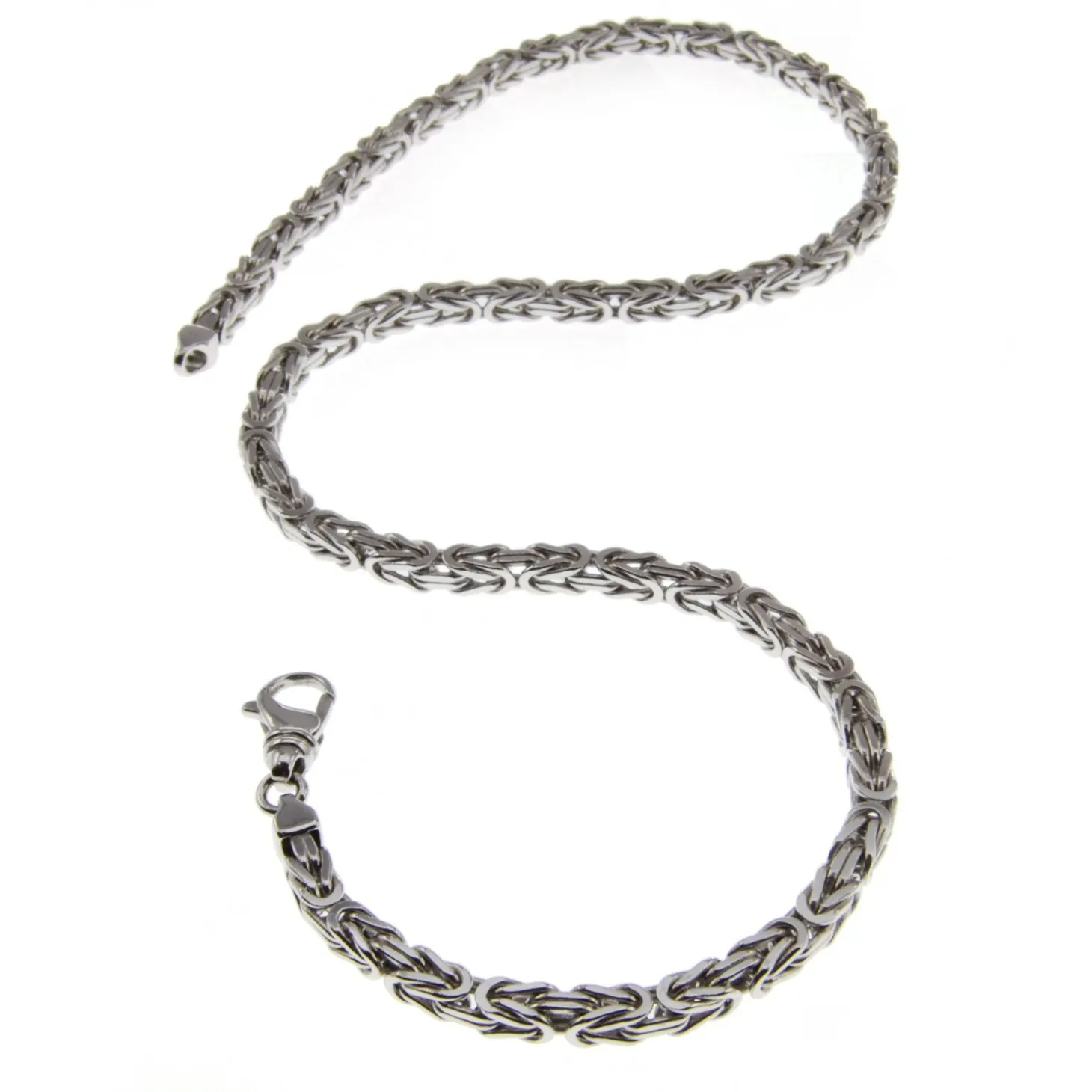 5mm Königskette 65cm - 750 Gold Weißgold