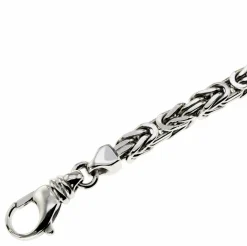 4mm Königskette 50cm - 585 Gold Weißgold