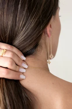 Ohrringe 925 Silber vergoldet Anhänger 41184988299358