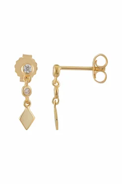 Ohrringe 925 Sterling Silber vergoldet Boho Zirkonia 41185216987230