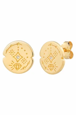 Ohrstecker 925 Silber vergoldet Tattoo Motiv rund 41185161707614