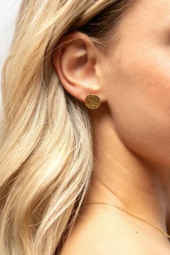 Ohrstecker 925 Silber vergoldet Tattoo Motiv rund 41185161707614