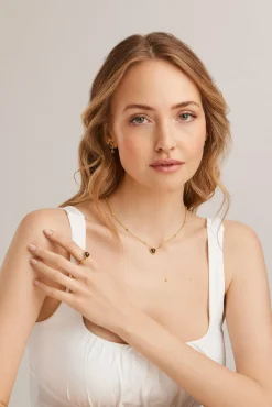 Ohrstecker 925 Silber vergoldet Dreieck Labradorit Anhänger 41185019461726