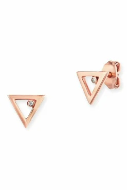 Ohrstecker 925 Sterling Silber rosé vergoldet Zirkonia 41184223101022