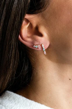 Ohrstecker 925 Sterling Silber gelb vergoldet Zirkonia Pastell 41185103773790