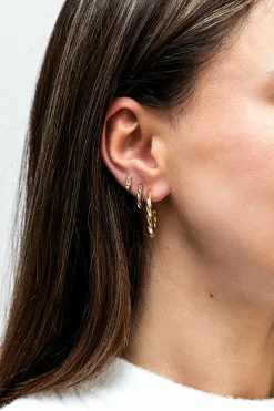 Ohrstecker 925 Sterling Silber vergoldet Zirkonia 41185084997726